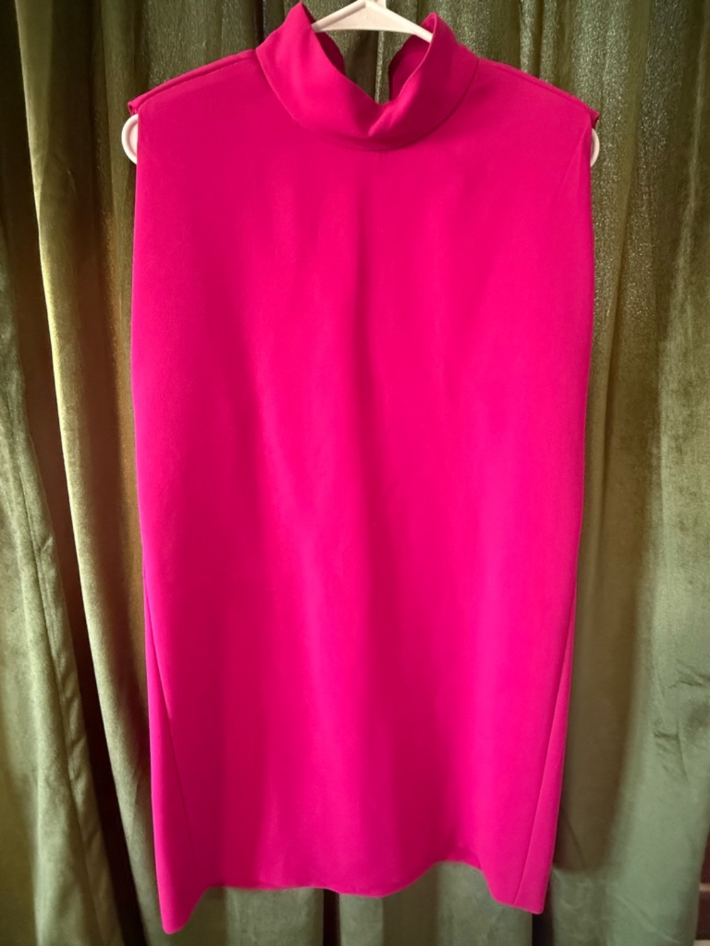 Sleeveless fuchsia Zara Turtleneck Women's  dress